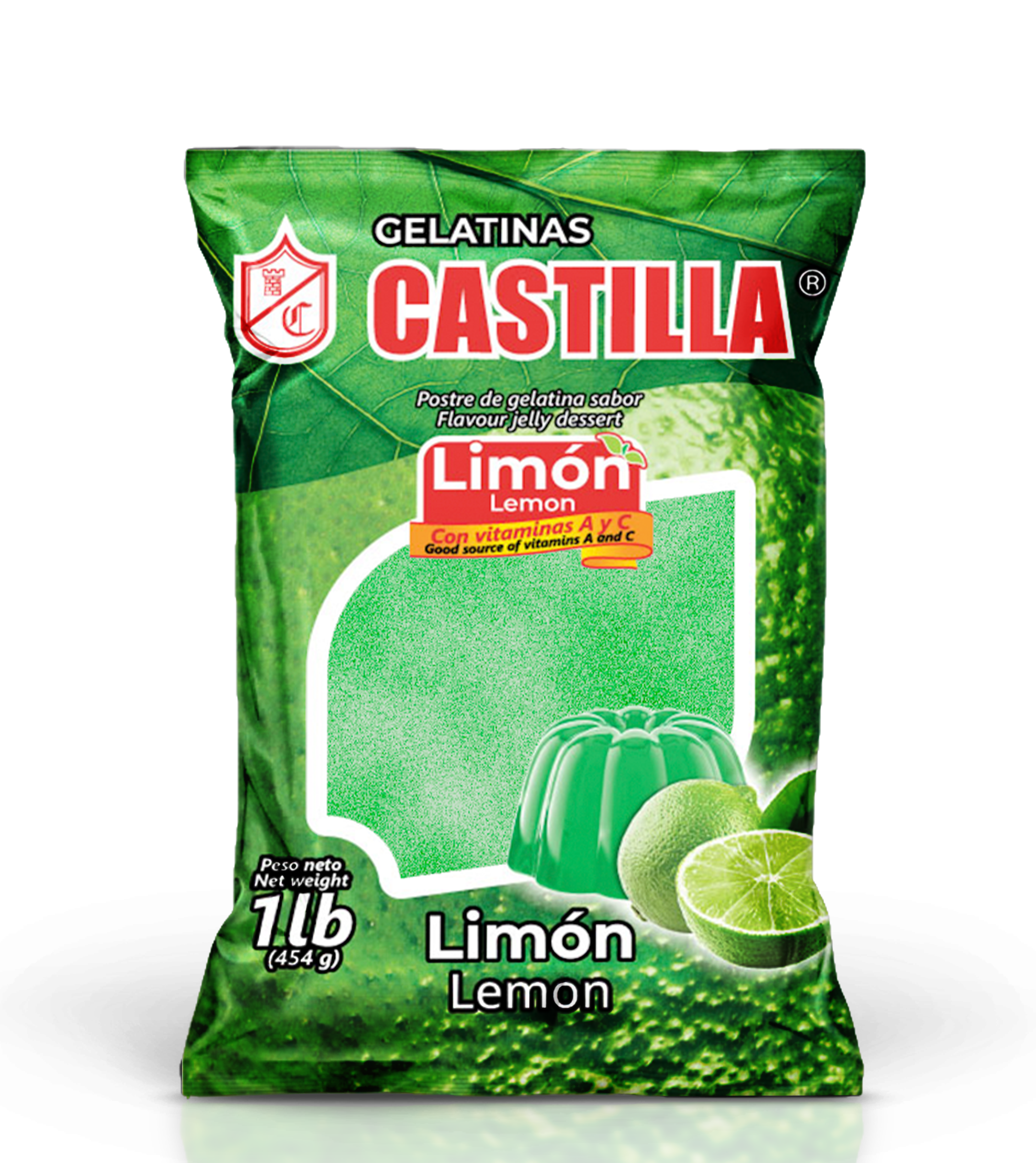 Gelatina Castilla Regular Limón 454g 1